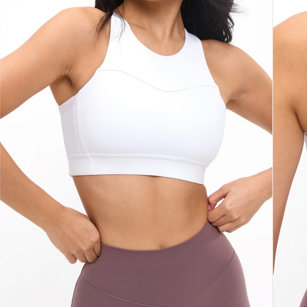 BuffBunny White Sports Bra